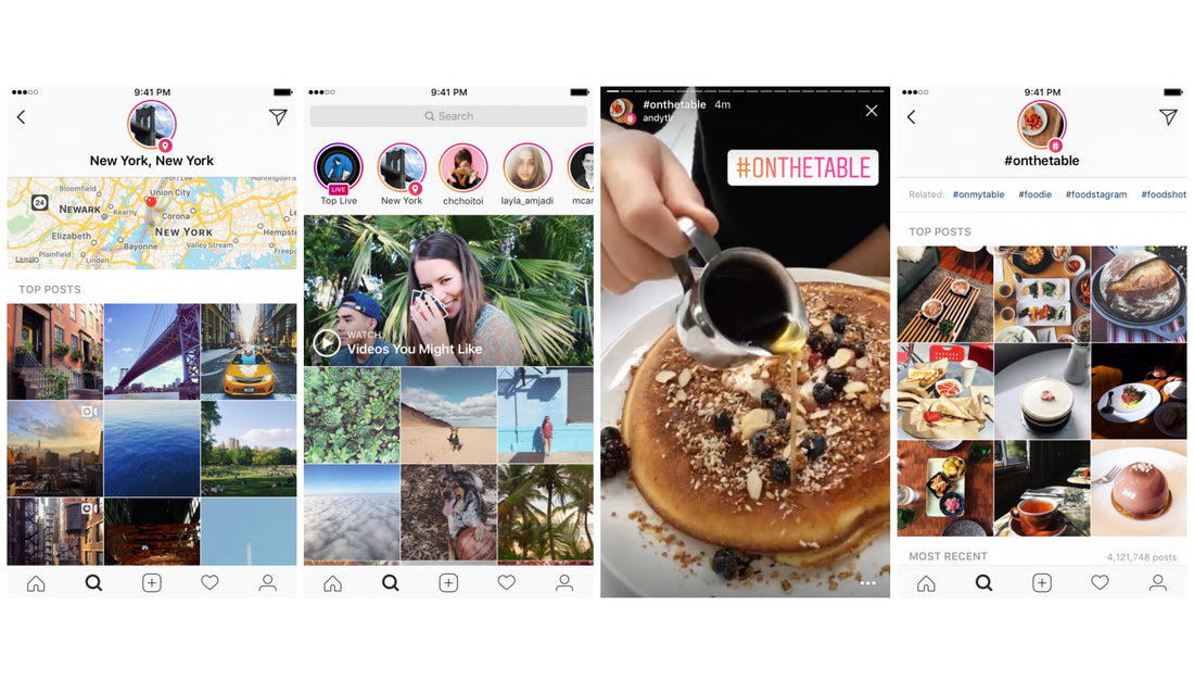 Instagram Releases Location and Hashtag Stories